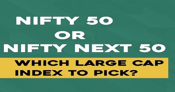 Selecting between the Nifty 50 and the Nifty Next 50 Index Funds