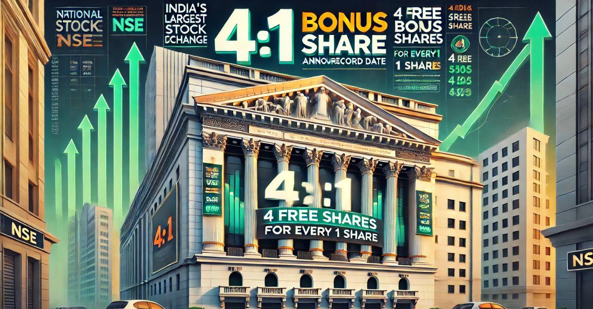 4:1 Bonus Share: India’s Largest Stock Exchange Announces Record Date For 4 Free Shares For Every 1 Share