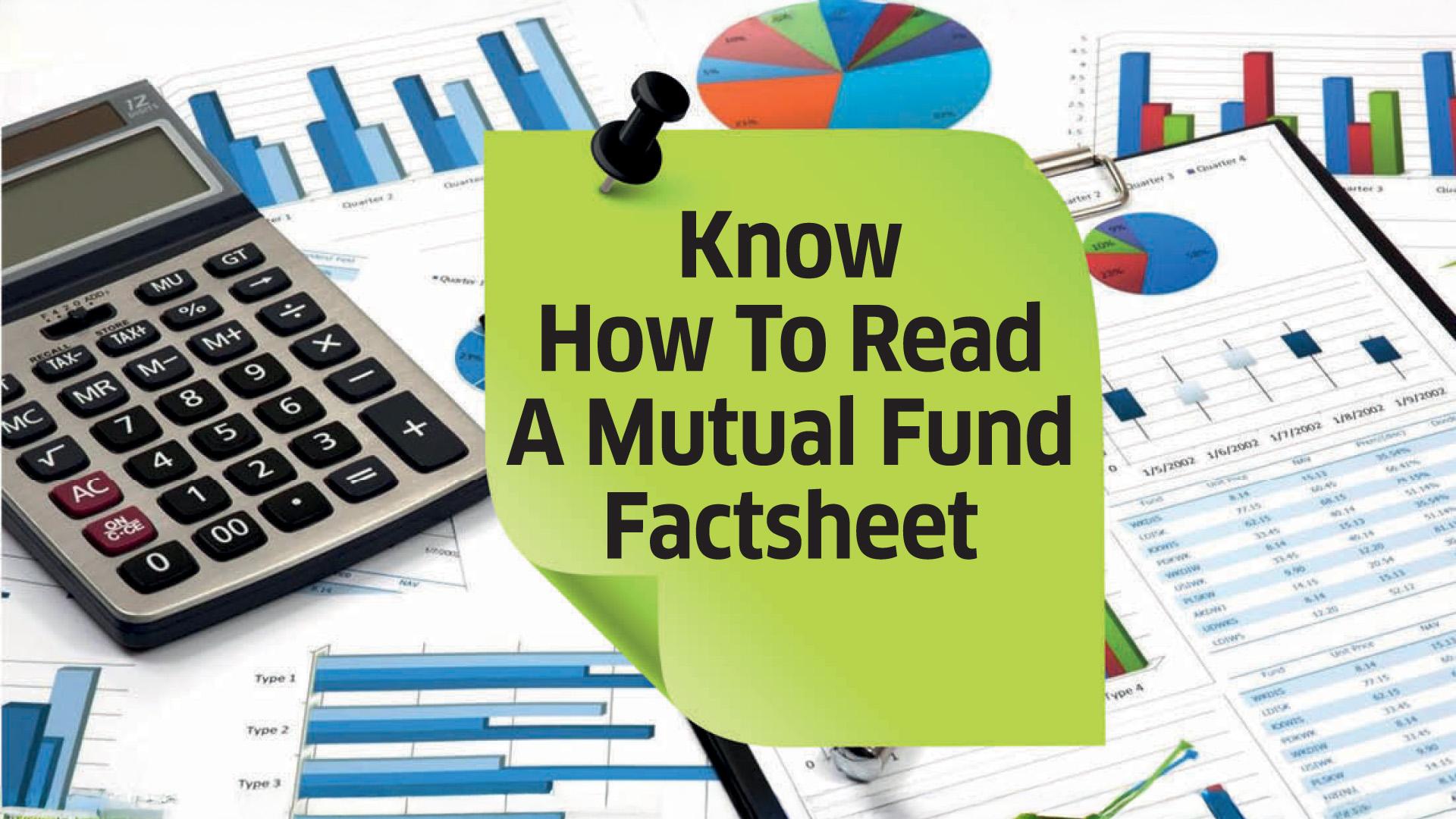 Know How To Read A Mutual Fund Factsheet