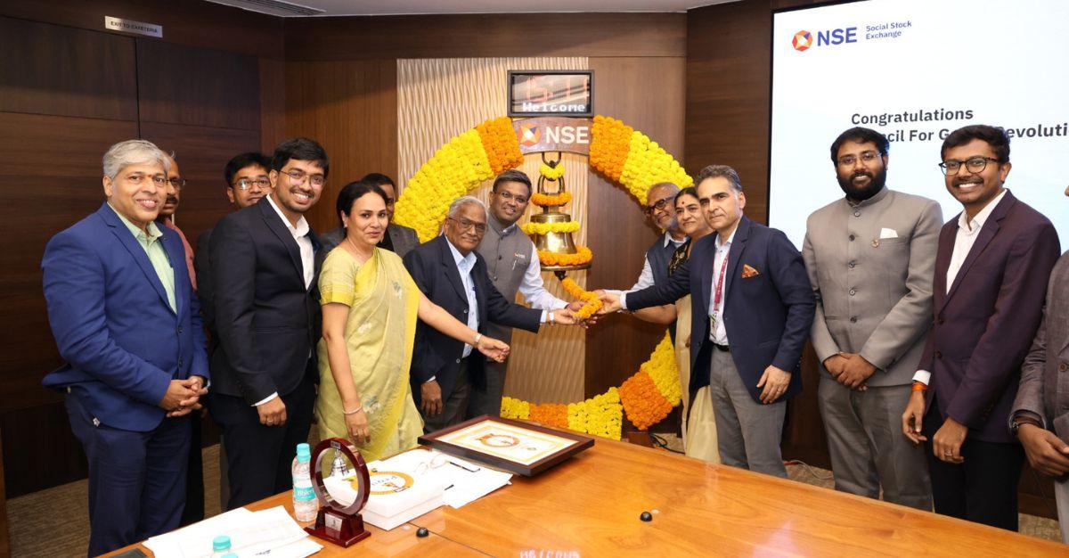 ‘Council for Green Revolution’ lists on NSE Social Stock Exchange (NSE-SSE) on the eve of World Environment Day as the 14th listing and the first such in climate action space