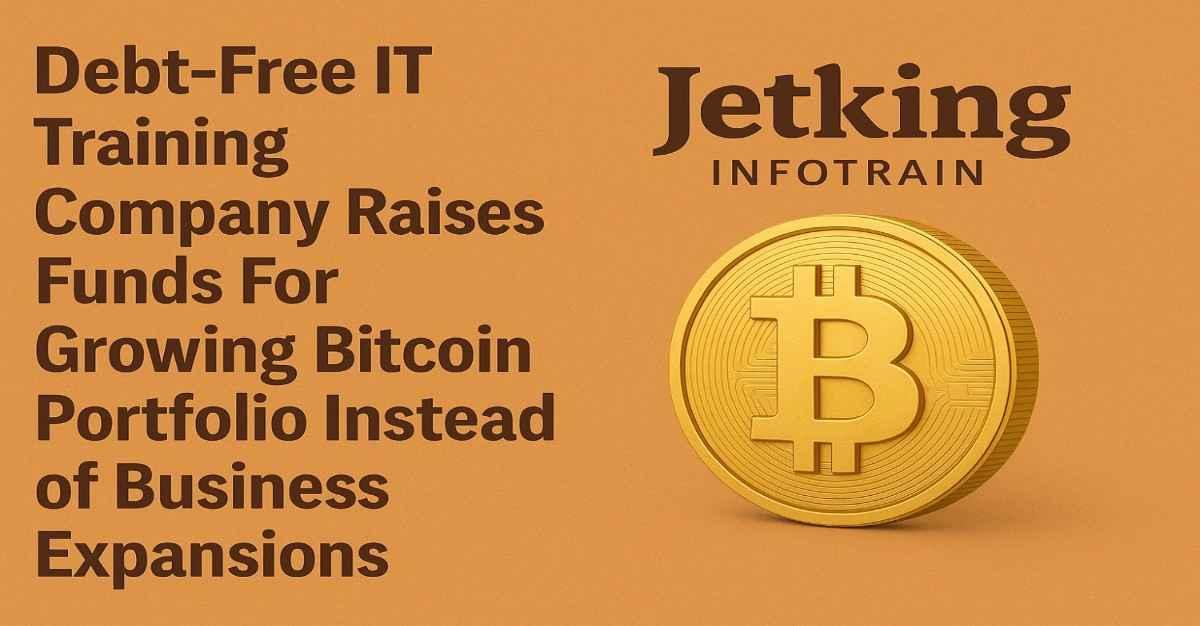 Debt-free IT Hardware Training Company Raises Funds - But Spends It on Bitcoin, Not Business