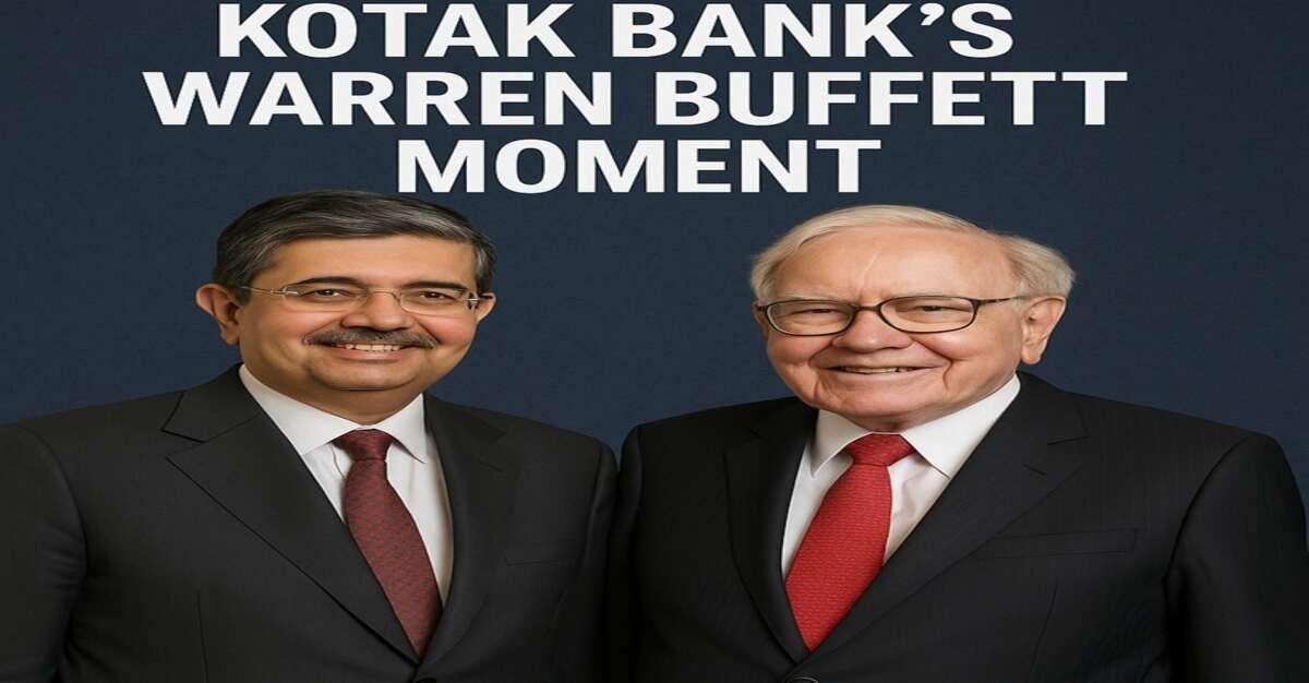 1,400% Returns: Kotak Bank’s Warren Buffett Moment — How a Crisis-Era Bet Turned into Rs 6,886 Crore