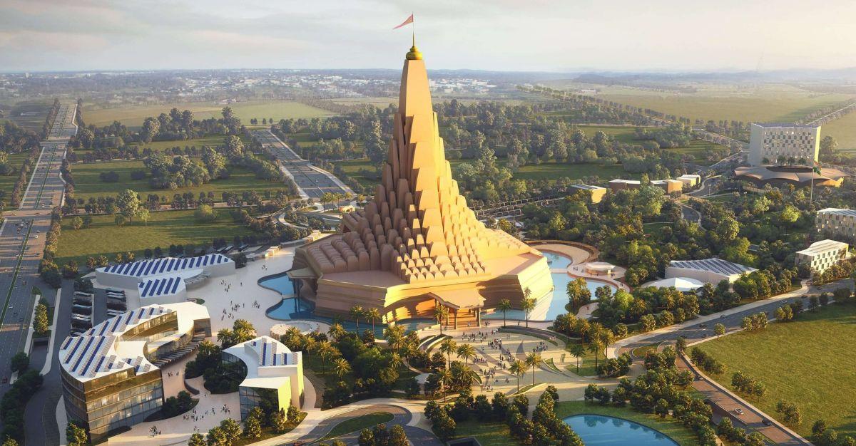 Gautam Adani-Backed Company Sets World Record with Monumental 24,000 Cubic Meter Concrete Pour for World's Tallest Temple-Vishv Umiya Dham
