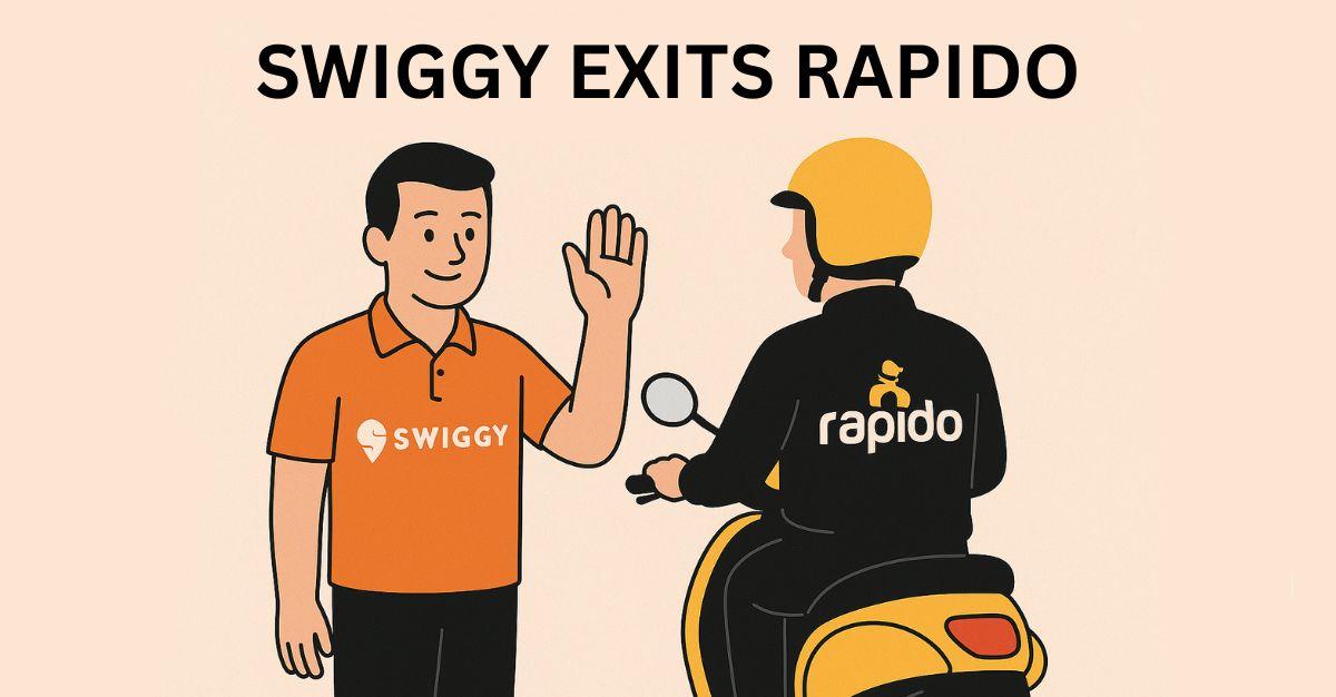 Swiggy Exits Rapido in Two-Part Deal Worth Rs 2,400 Crore