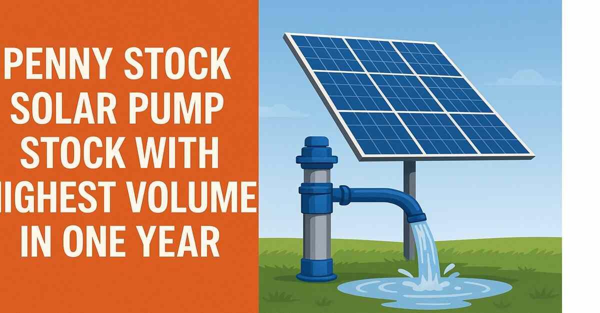 Solar Pump Penny Stock Hits One-Year High in Volume on Muhurat Trading; Share Price Jumps 11%