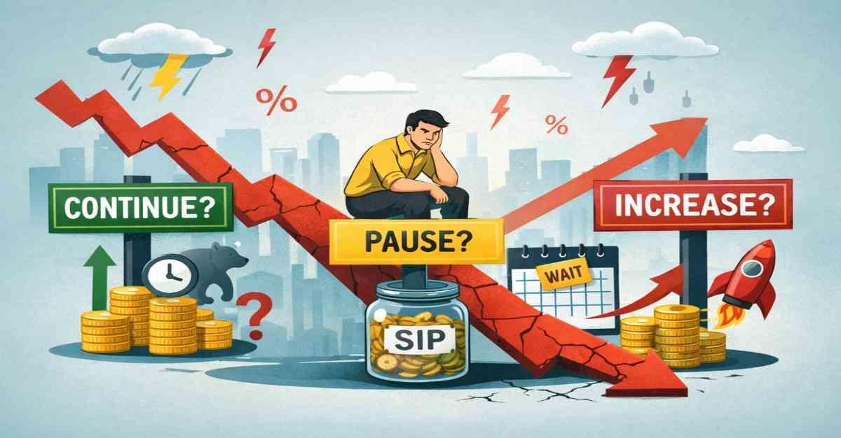 SIP in a Falling Market: Continue, Pause or Increase?