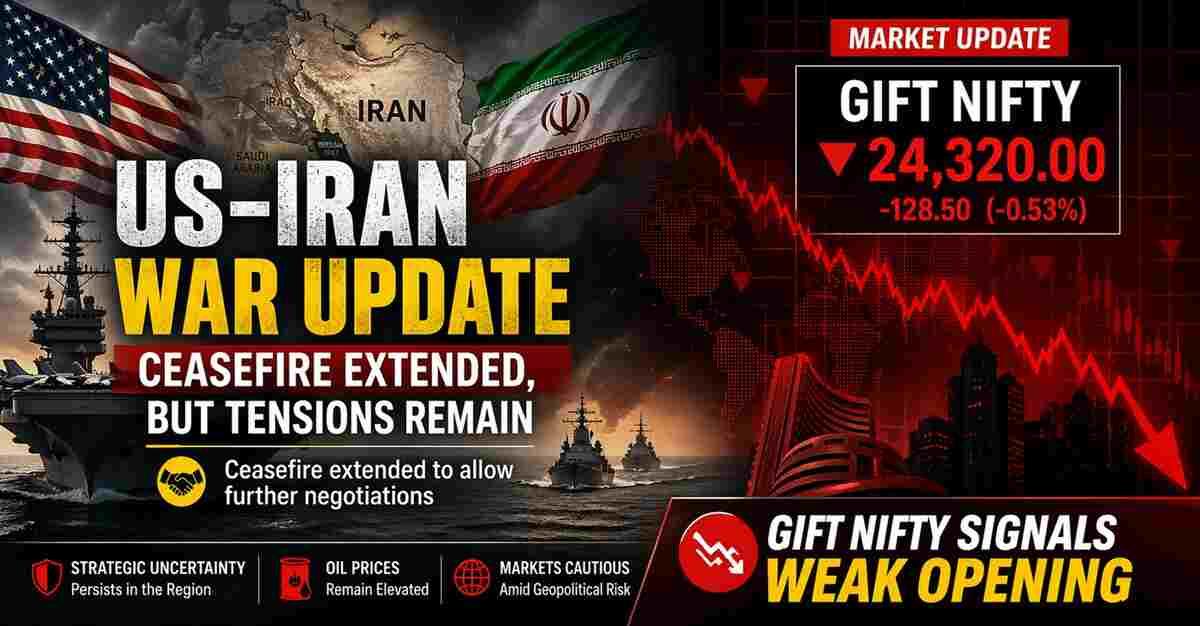 Pre-Market Update: GIFT Nifty Signals Weak Start for Nifty 50 on April 22 Despite Ceasefire Extension