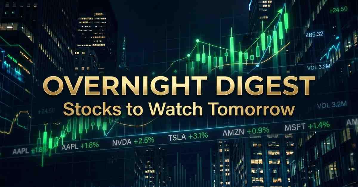 Overnight Digest: Stocks to Watch on Monday