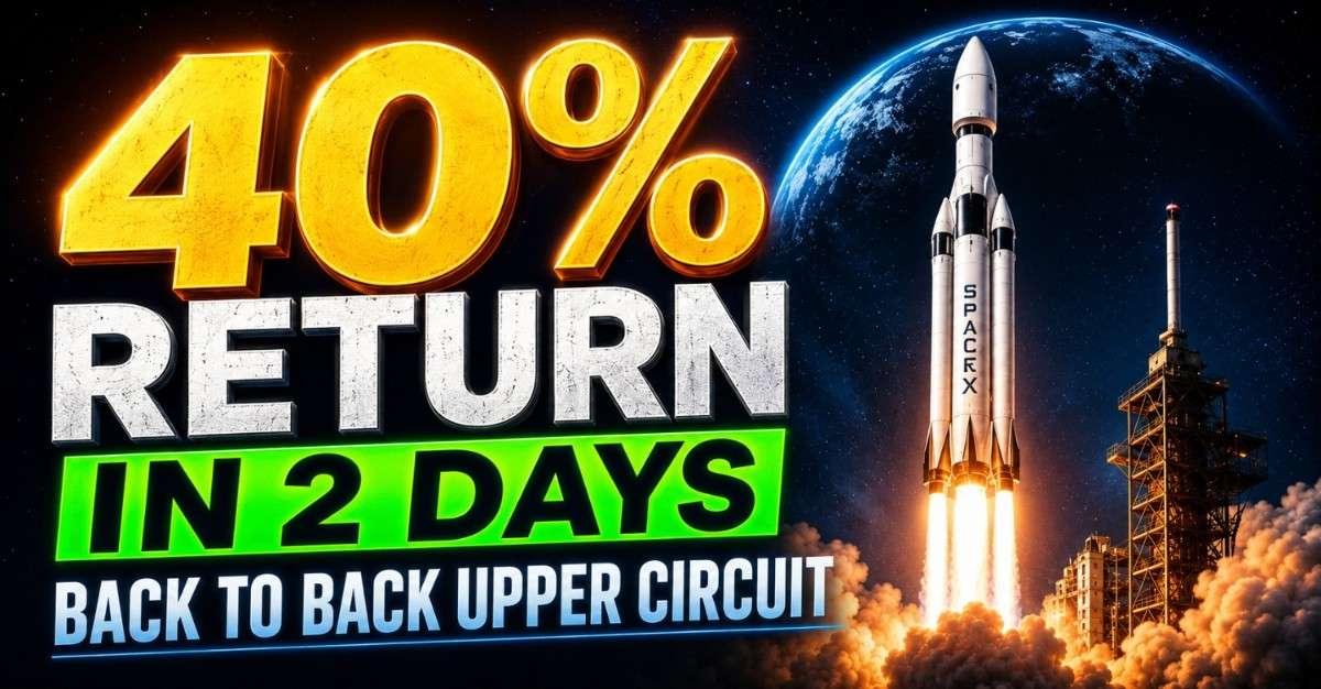 40% Return In 2 Days: Penny Stock Below Rs 30 Hits Back-to-Back 20% Upper Circuits As Company Explores AI Opportunities With SpaceX International