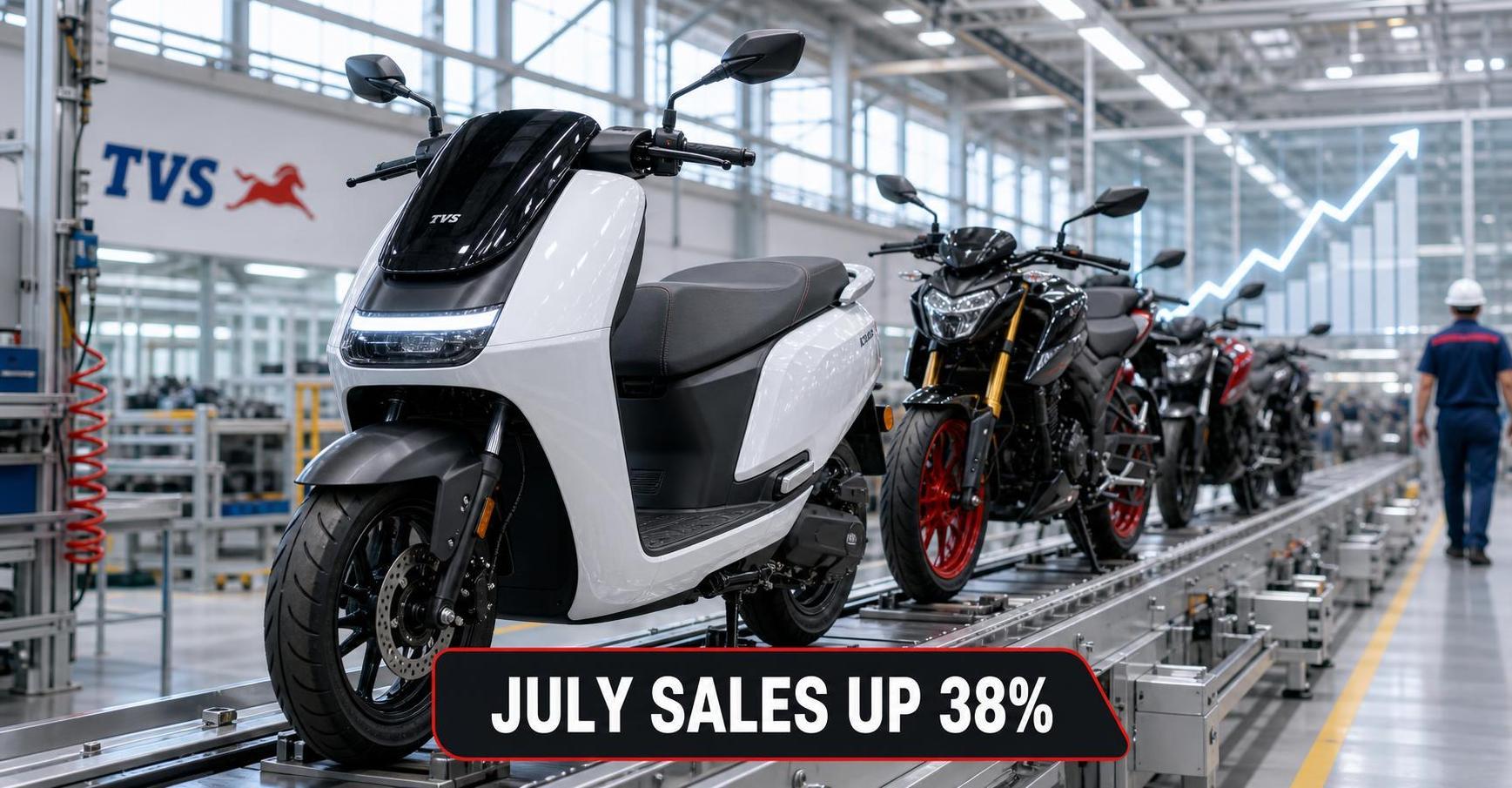 India's Largest Two-Wheeler Manufacturer Reports Highest-Ever Monthly Sales of 6.30 Lakh Units in July; EV Sales Jump 158% YoY