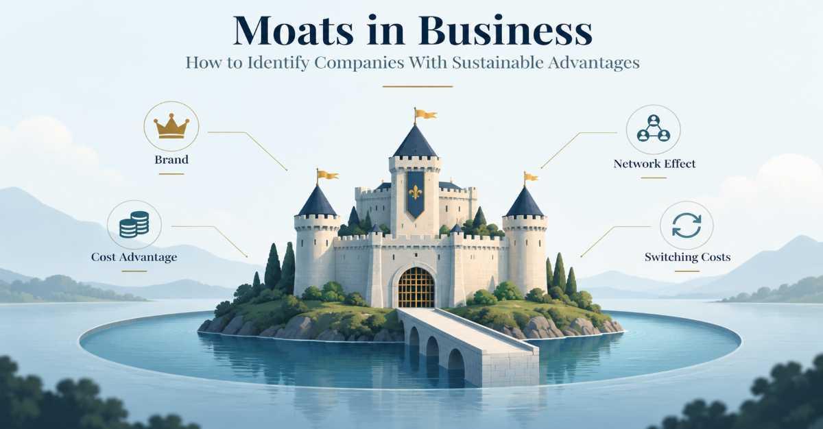 Moats in Business: How to Identify Companies With Sustainable Competitive Advantages