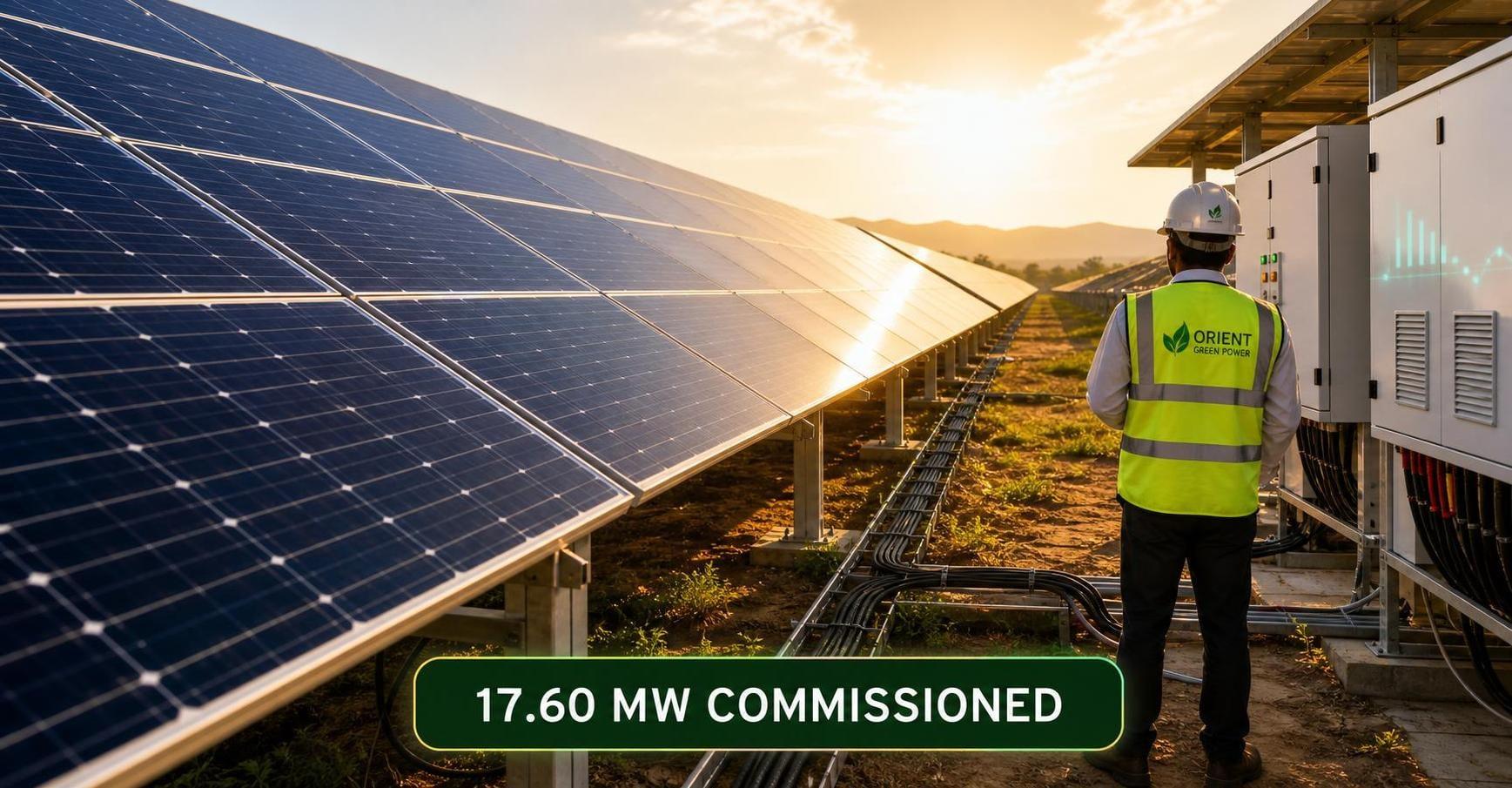 Orient Green Power completes rights issue-linked solar expansion with 17.6 MW Tamil Nadu project