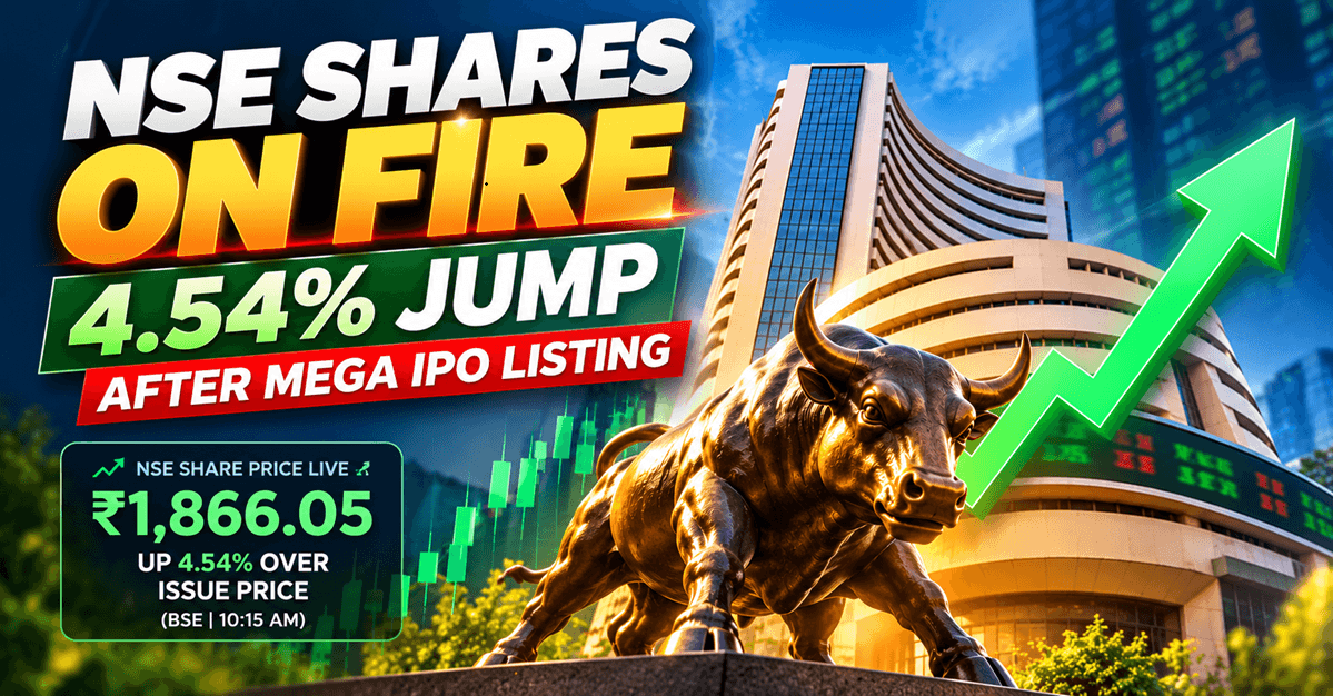 NSE Share Price Soars: Stock Jumps 4.54% Within Minutes Of Listing