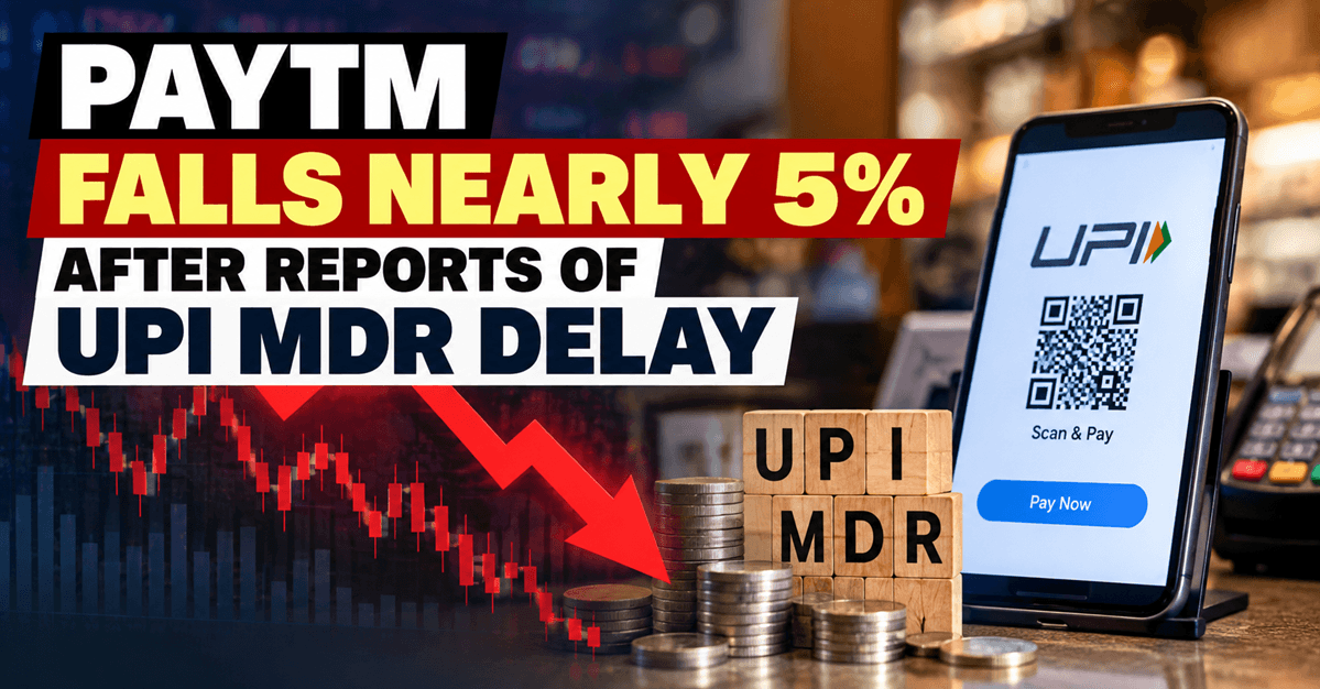 Paytm Shares Fall 5% As UPI MDR Rollout May Be Delayed
