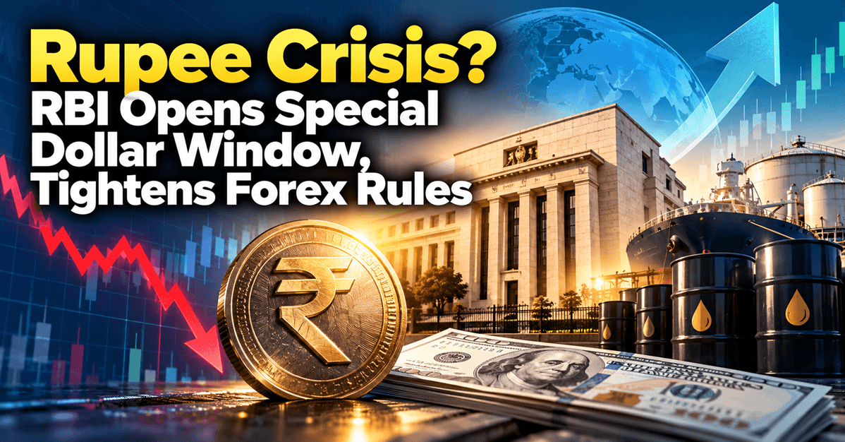 Rupee Crisis? RBI Opens Special Dollar Window, Tightens Forex Rules