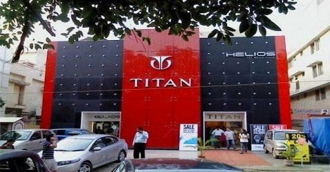 Titan gains on robust sales growth
