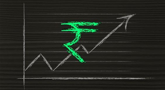 Rupee ends with massive gains on persistent dollar selling