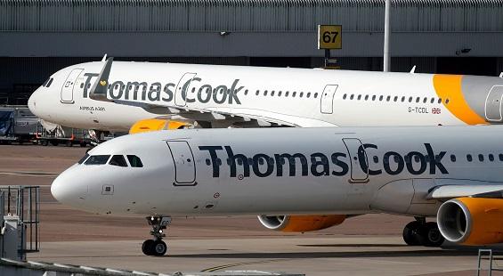 Thomas Cook India declined slightly on collapse of Group Plc