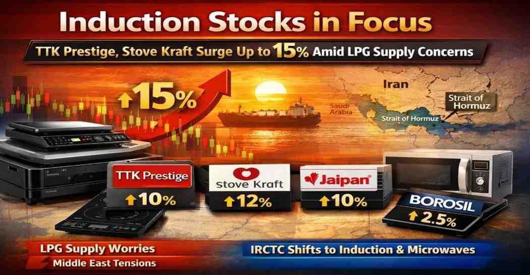 Induction Stocks in Focus: TTK Prestige, Stove Kraft Surge Up to 15% Amid LPG Supply Concerns