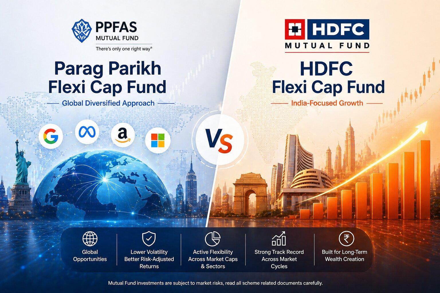 Parag Parikh vs HDFC Flexi Cap: India's Two Largest Flexi Cap Funds, Head to Head