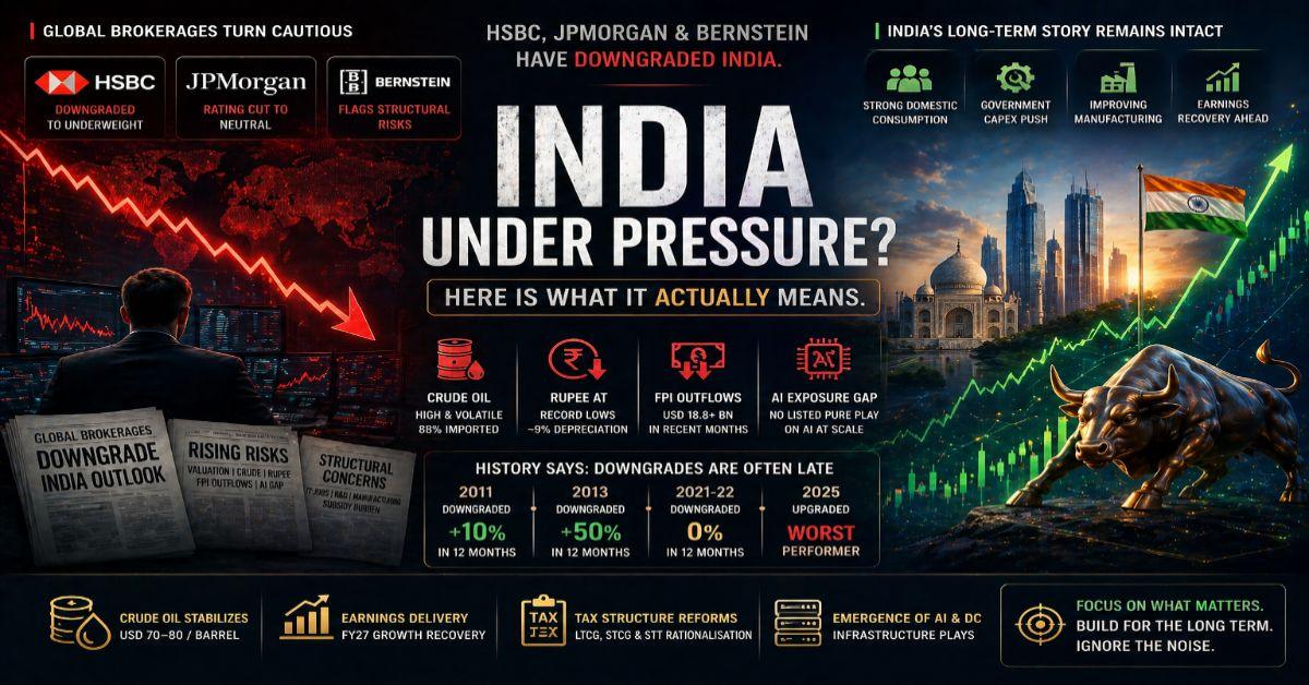 HSBC, JPMorgan and Bernstein Have Downgraded India. Here Is What It Actually Means.