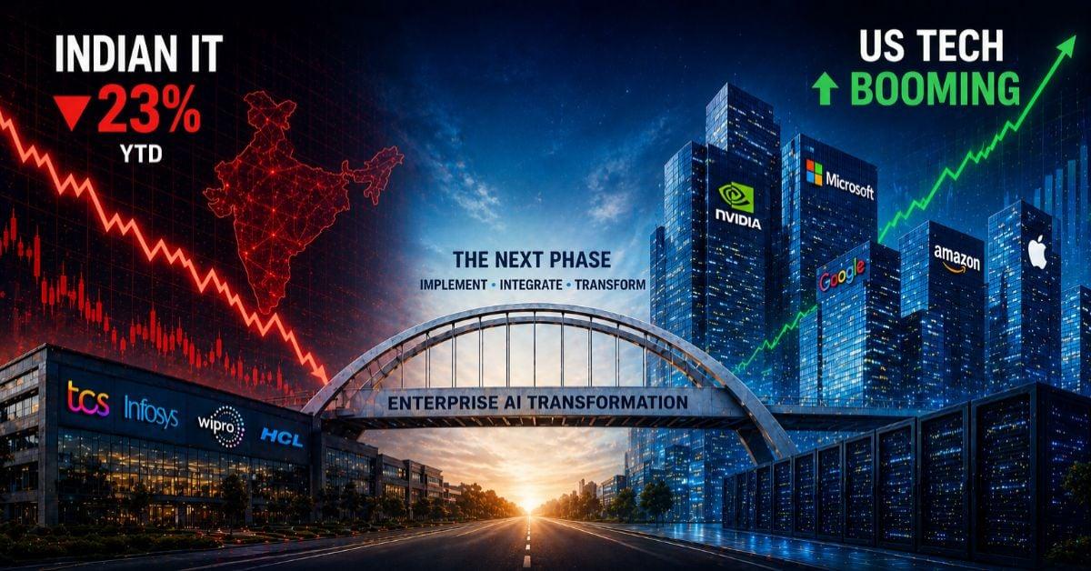 Indian IT Is Down 23% This Year While US Tech Booms. Here Is the Full Picture
