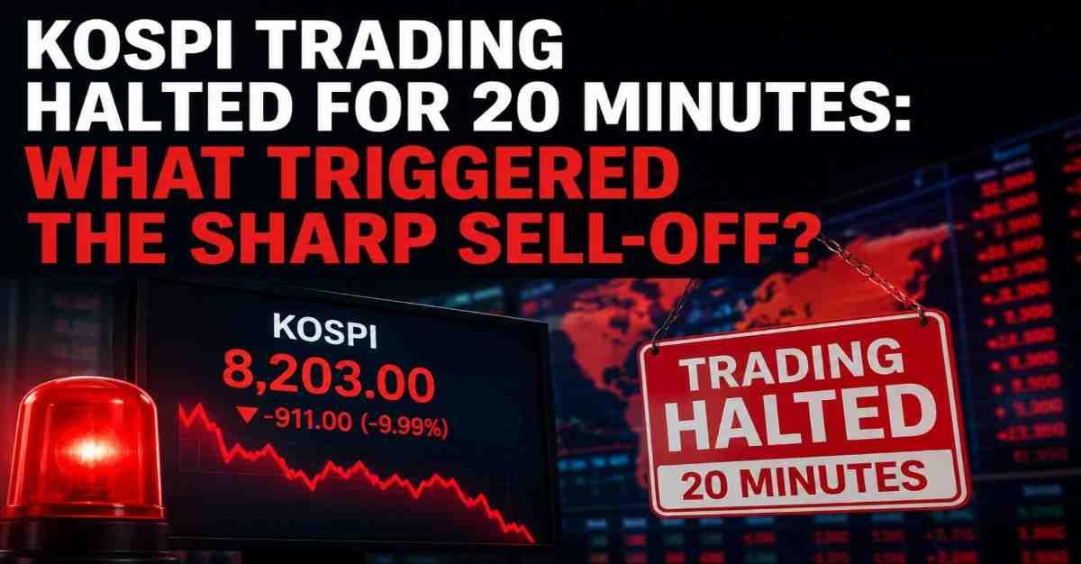 KOSPI Trading Halted for 20 Minutes: What Triggered the Sharp Sell-Off?
