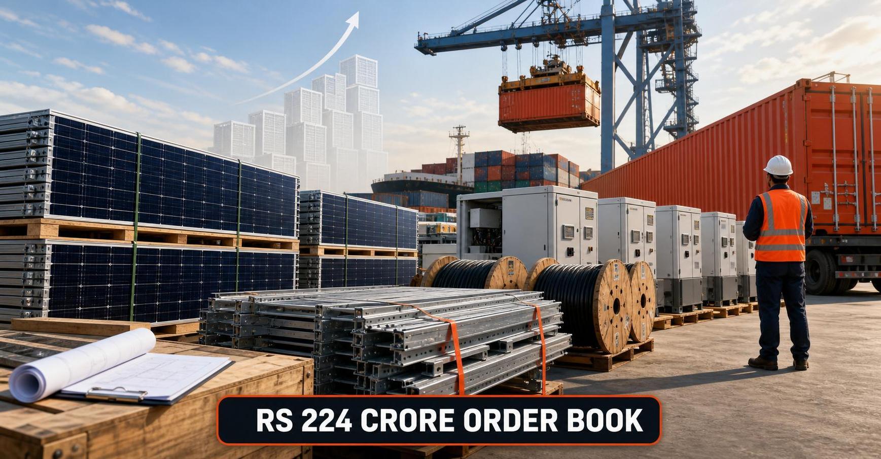 Rs 224 Crore Order Book: Solar EPC Stock Locked in 5% Upper Circuit as Order Book Surpasses FY26 Revenue; Check Details