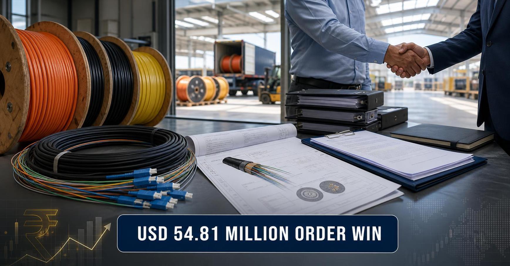 Rs 26,665 Crore Order Book: Telecom & Defence Company Secures Rs 523 Crore Export Order for Optical Fiber Cables; Shares Gain Over 4%