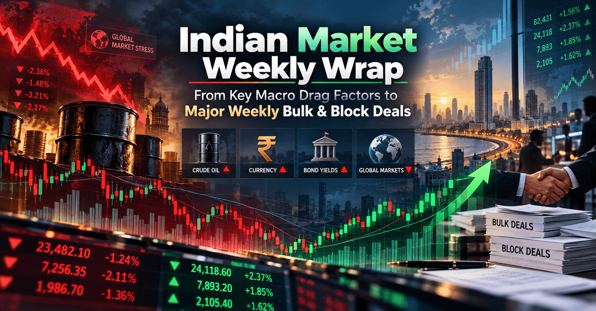 Indian Market Weekly Wrap: From Key Macro Drag Factors to Major Weekly Bulk & Block Deals