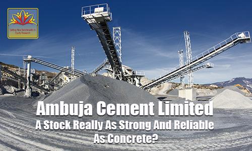Ambuja Cements' Net  Profit rises three times : iss cement me jaan hai