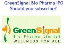 Red Signal to GreenSignal Bio Pharma IPO