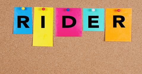 Riders in life insurance policy