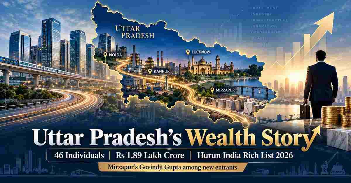 Uttar Pradesh’s Wealth Boom: 46 Individuals Make Hurun India Rich List 2026 With Rs 1.89 Lakh Crore Wealth; Mirzapur Gets a New Face Among India’s Wealthiest