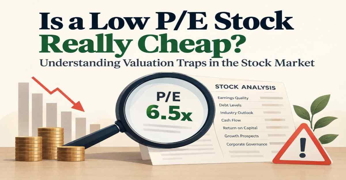 कमी P/E स्टॉक खरोखरच स्वस्त आहे का? शेअर बाजारातील मूल्यांकन सापळे समजून घेणे